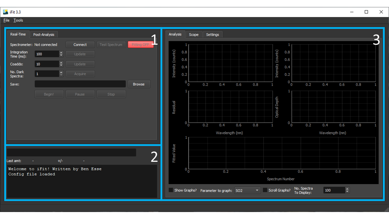 screenshot of GUI main interface